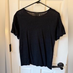 J Crew Black Short Sleeve Women's Tee